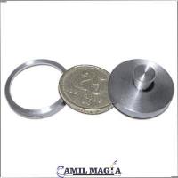 Moneda a Tavés de la Mano 25c (Aluminio) por Camil Magia